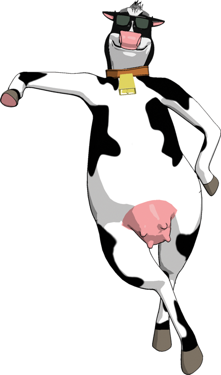Happy Cow with Sunglasses